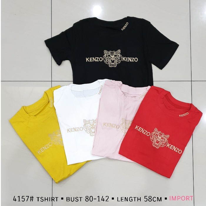 KAOS 4157 KENZO TSHIRT STRETCH GROSIR FASHION IMPORTIR TERMURAH PAKAIAN Wanita IMPOR MURAH IMPORT