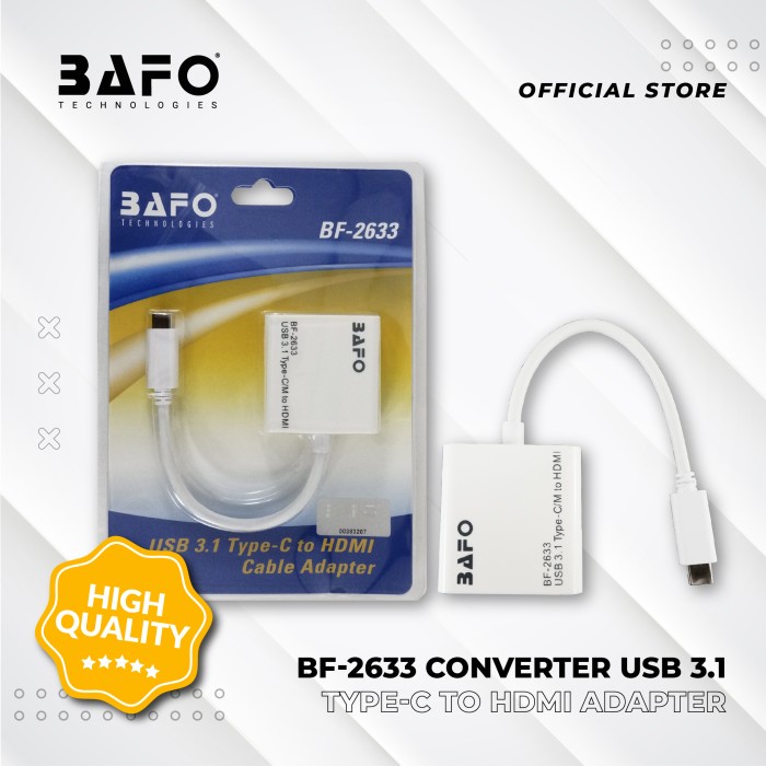 Bafo Converter USB 3.1 Type C to HDMI BF-2633