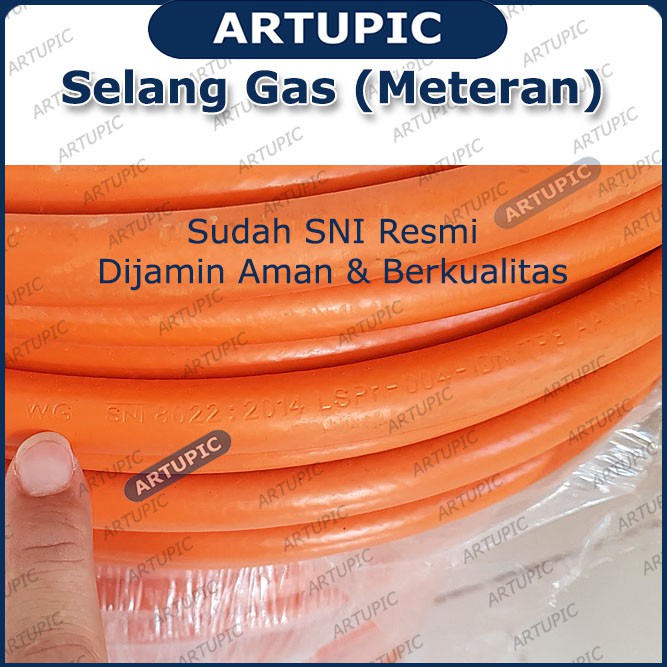 Selang Gas METERAN Orange Winn Gas WG 2 Lapis SNI Cocok untuk Gasolec Dapur Dll