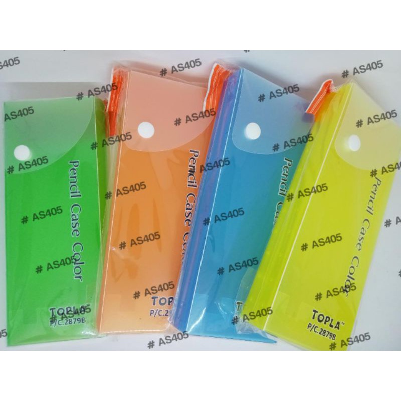 

Tempat Kotak Pensil / Pencil Case Plastik Topla Kancing