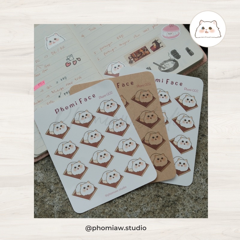

Phomi-002 cat sticker cute cate sticker for journal bullet journal
