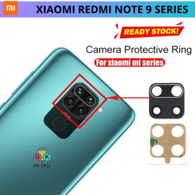 Ring Kamera Xiaomi Redmi Note 9 Pro - Pelindung Camera Belakang Redmi Note 9Pro Metal Ring Premium