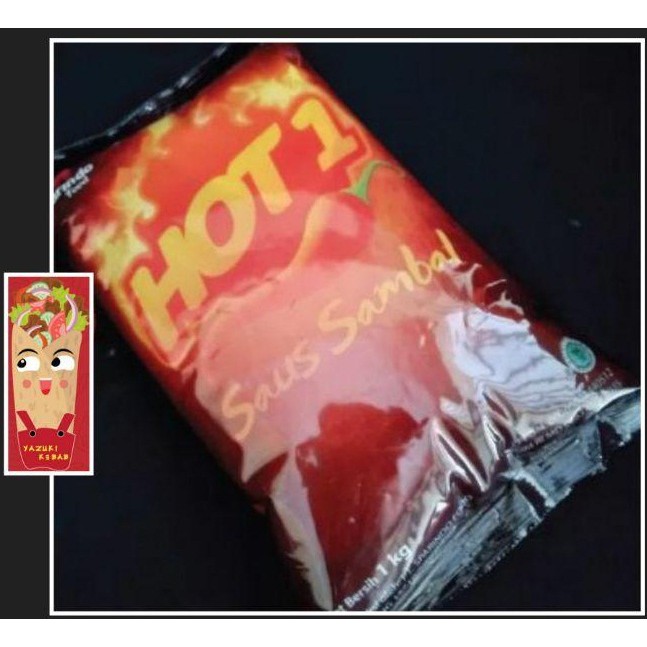 

Saus Sambal/Merk Hot 1/Saus Kebab/1kg