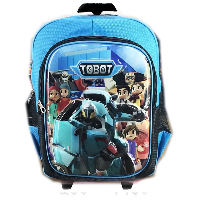 Trolley Bag Clear Premium_Tas Koper Anak Tas Troli Anak Laki-Laki VL591  Troley Sekolah Tk Robot T