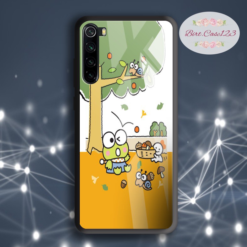 Case casing softcase silikon Gambar keroppi back case glass vivo y91 y93 y95 y91c y71 y81 y12 etc