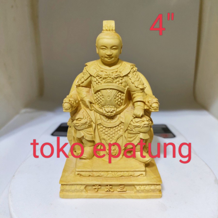 patung dewa naca / naca / nacha -jendral - kayu - 4 inch - Polos (s)