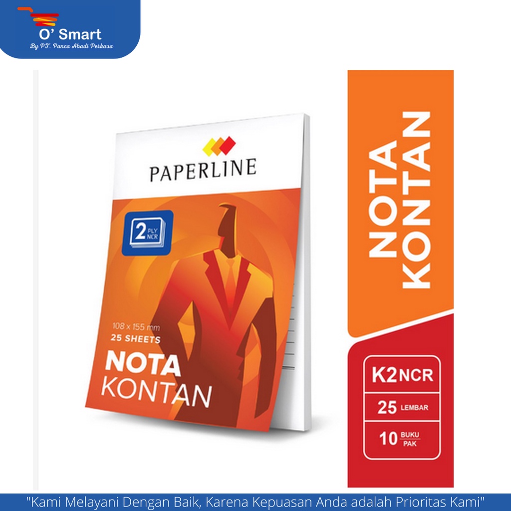

PAPERLINE Nota Kontan Kecil K2 /B2 2 Ply Per 1 Pcs