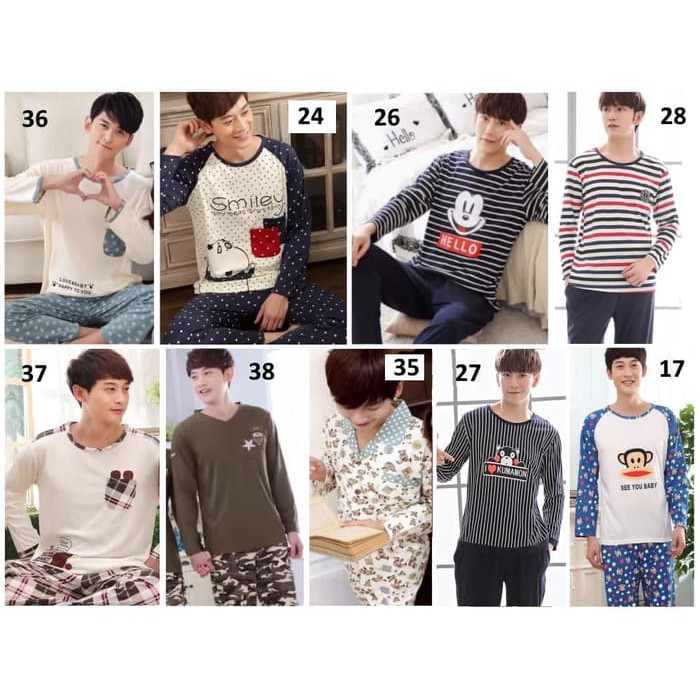 Piyama Pria Baju Tidur Pria Piyama Cowok Dewasa Baju Tidur Cowok