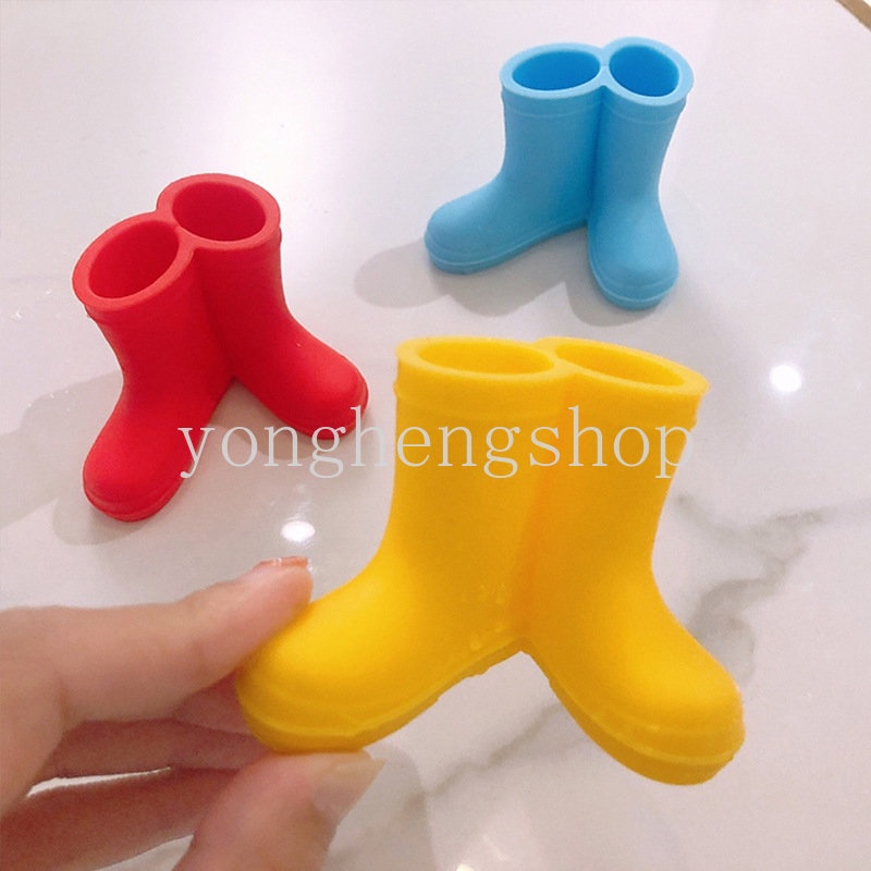 Stand Holder Sikat Gigi Bentuk Sepatu Boots Hujan Mini Untuk Kamar Mandi