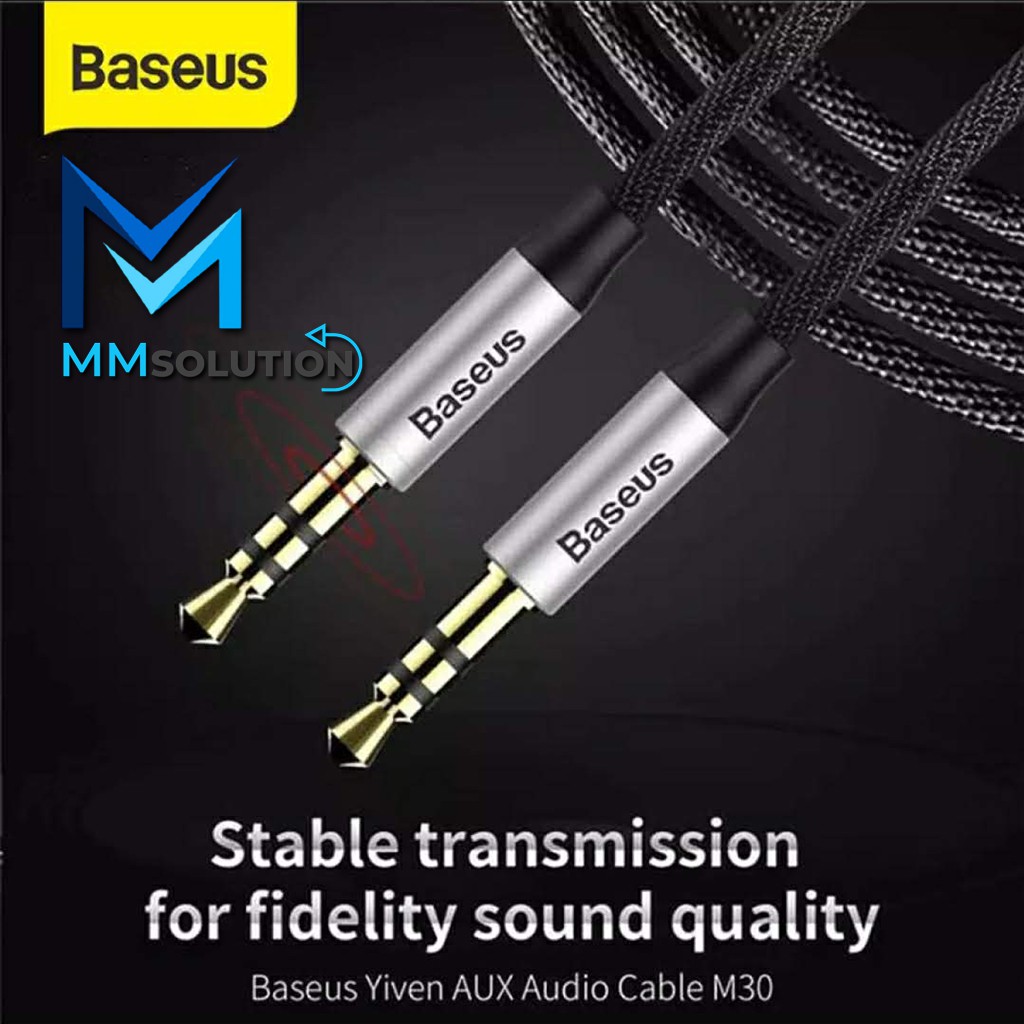 BASEUS Yiven M30 Kabel Audio Aux 3.5mm Male to Male ORIGINAL