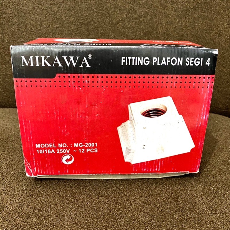 Fitting Plafon Segi Empat Merk Mikawa / Fitting Lampu Segi Empat