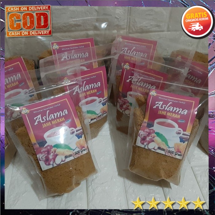 

COD Jahe Merah Aslama 1000 gr Kemasan Instan Seduh Minuman jahe merah bubuk instant
