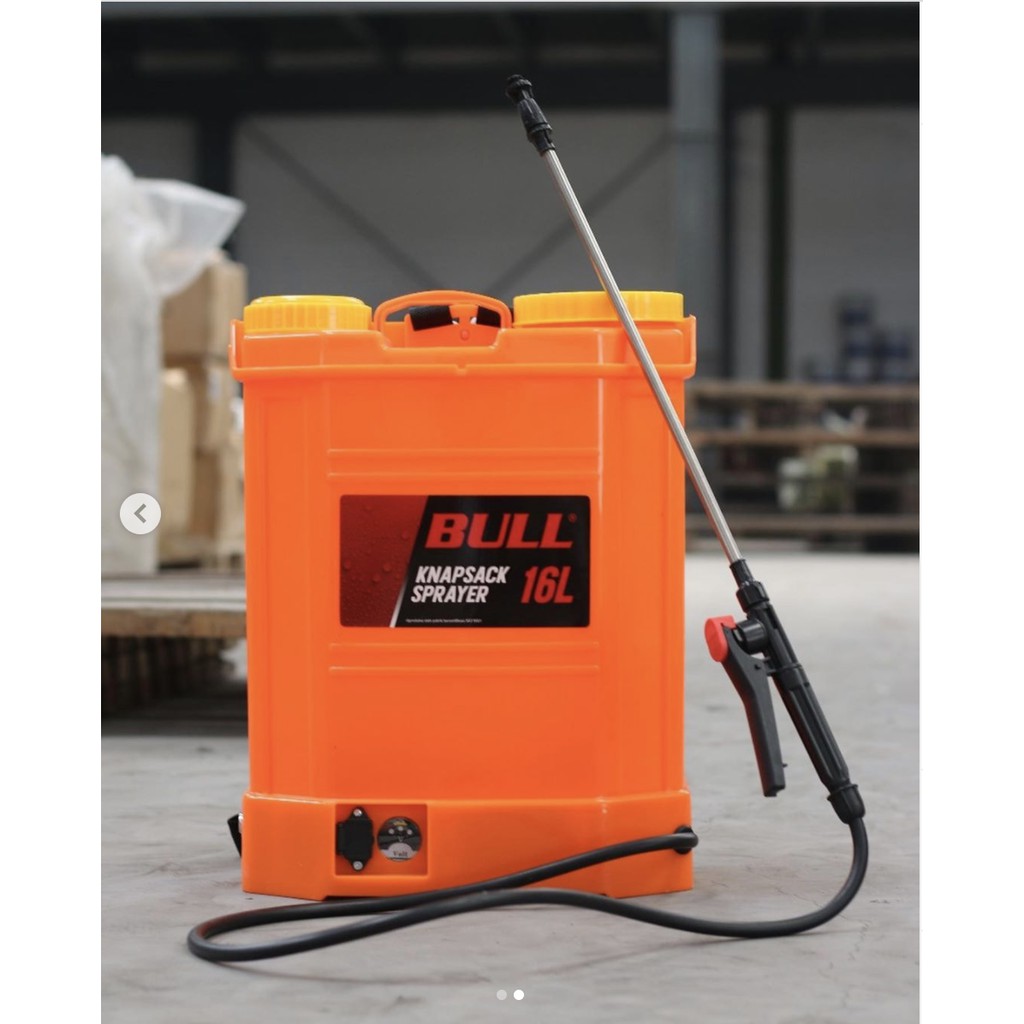 Knapsack Sprayer hama tanaman kebun dc baterei aki elektrik BULL 16 L Murah