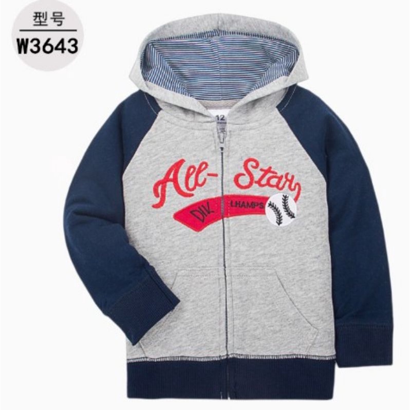 jaket bayi import 9 bulan - 3 tahun high quality anak hoodie topi bogor murah baby kado hadiah lahiran baru lahir newborn laki lucu-B