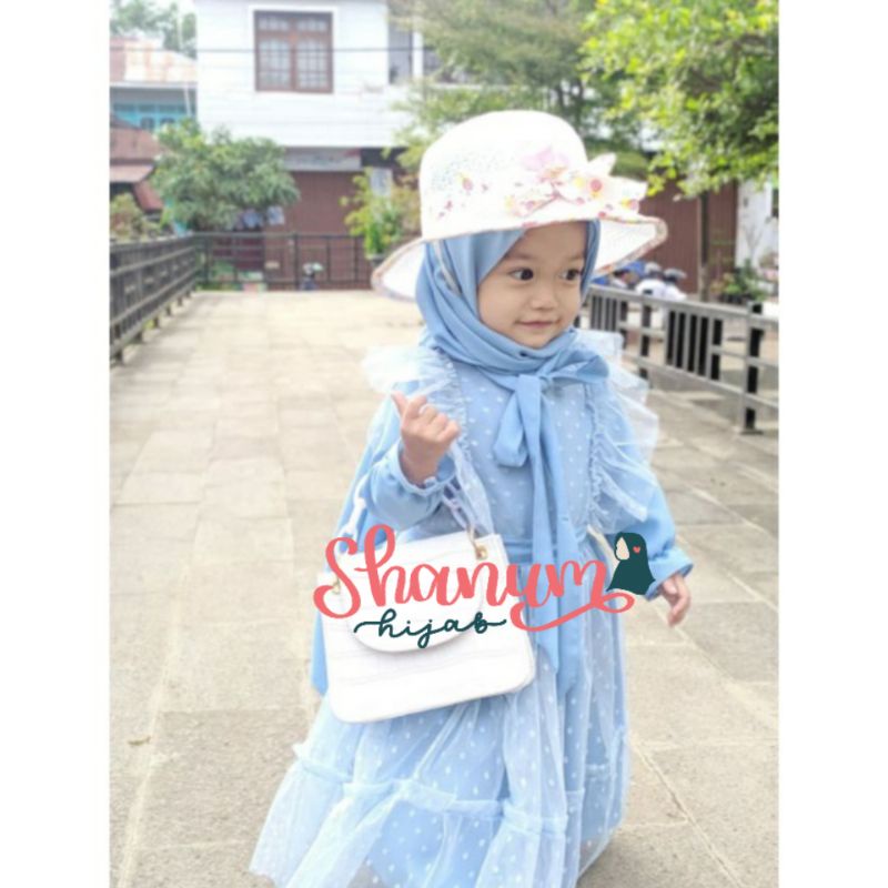 gamis anak/gamis bayi/couple ibu dan anak perempuan/dress anak/gamis pesta/gamis Shireen