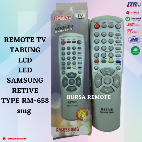Remot / Remote Multi TV Tabung Samsung Slim Flat tanpa setting Series