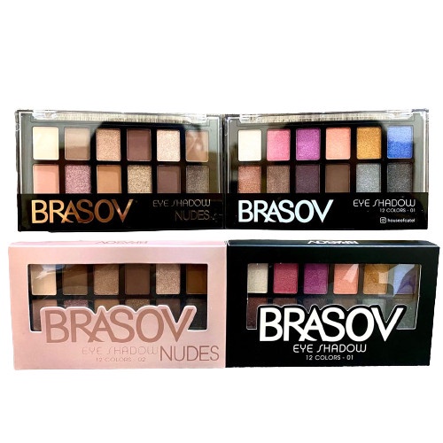 ❤ RATU ❤ Brasov Eyeshadow Nude 12 Colors | Palet Eye Shadow Make Up BPOM✔️