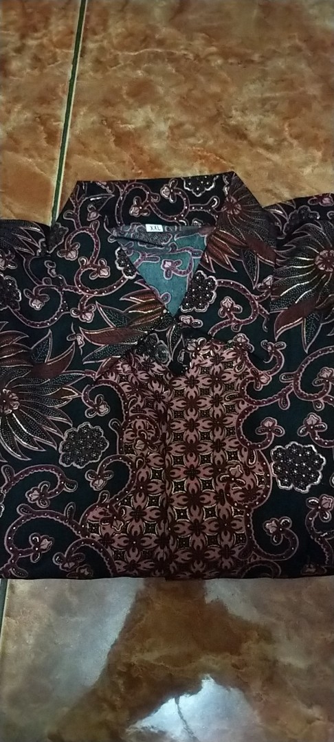 Esha Couple Batik 2in1 Rok Lilit Panjang Wanita Jumbo & Atasan Kemeja Pria Jumbo M-xl
