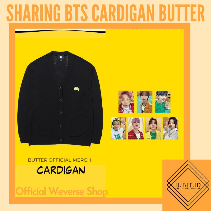 SHARING Cardigan dan Photocard BTS Butter