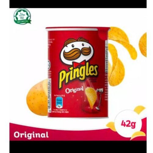 

Pringles Original Potato Chips Mini Snack Keripik Kentang 42 gram