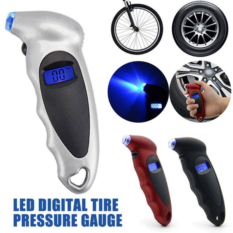 Lcd Digital Tire Tyre Air Pressure Gauge Tester Alat Diagnostik Ban Mobil Auto Motor