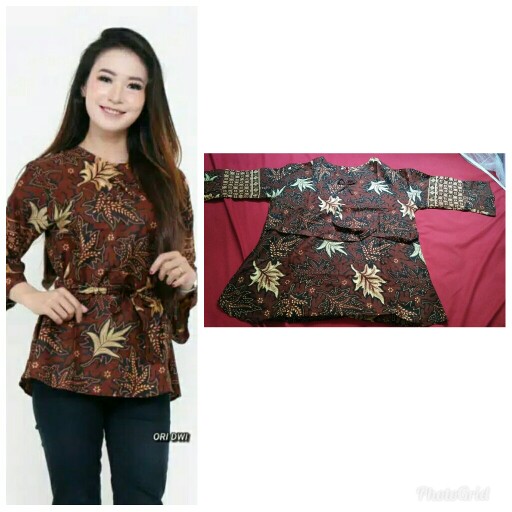 Maura/couple Kombinasi/sania Ruffle Batik Couple Pesta S.m.l.xl.xxl