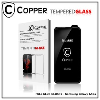 Samsung Galaxy A50s - COPPER Tempered Glass Full Glue Premium Glossy