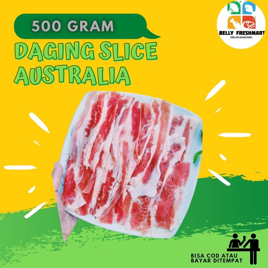 

Daging Slice Beef Shabu Shabu Premium Australia Shortplate Yakiniku Yoshinoya Frozen Food 500 Gram