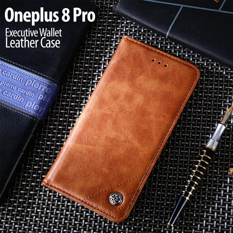 Oneplus 8 Pro - Executive Wallet Leather Flip Case