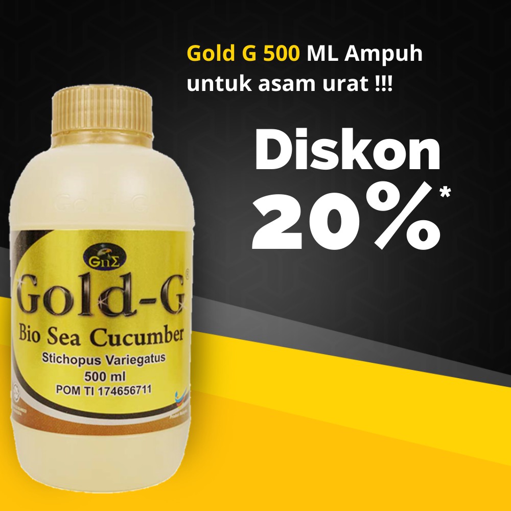 Gold G 500 ml asli Original Herbal Alami
