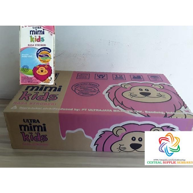 

(BISA COD) Ultra Mimi Kids Rasa Strobery Susu UHT [125ml /40 pcs / 1 karton ] TERBAIK Kode 175