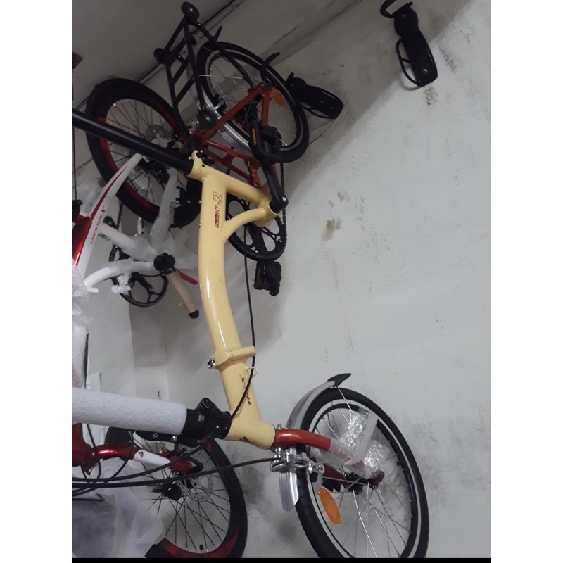 Sepeda lipat Folding bike TREX import USA brand trifold 3 lipat bike garansi kredit cicilan cod sni-7