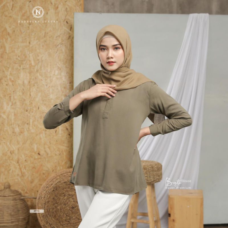 BLOUSE BRIGITA BY NADHEERA/BLOUSE ORI NADHEERA