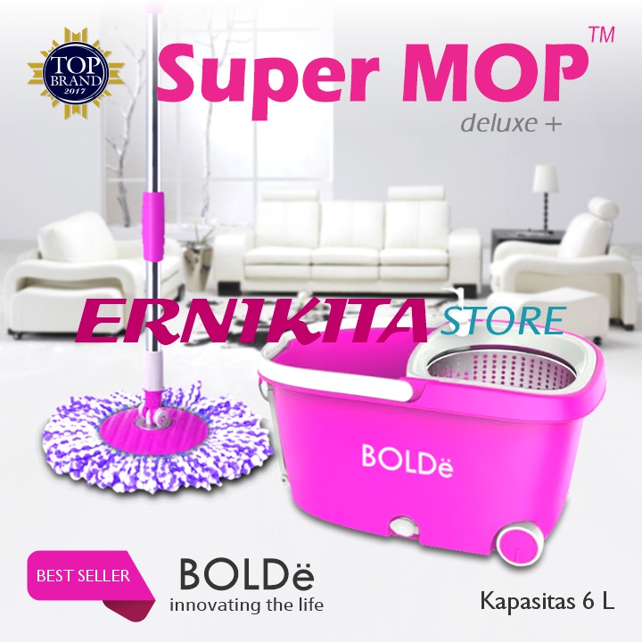 BOLDe SUPERMOP DELUXE PLUS - Alat Pel Modern Utilitas Komplit