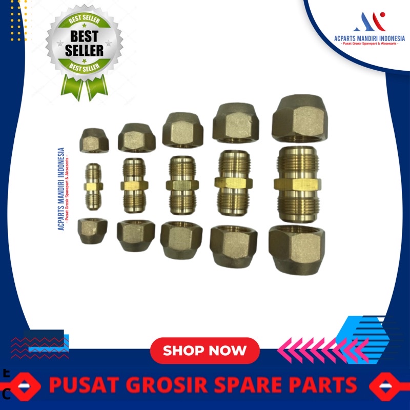 Dobel Nepel set 5/8 “ / dobel nepel pipa ac set 5/8 “