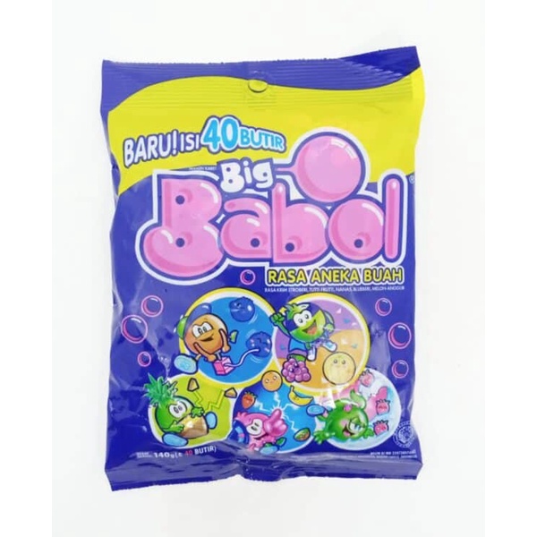 

Permen Karet Big Babol Aneka Rasa Buah isi 40 butir 140g