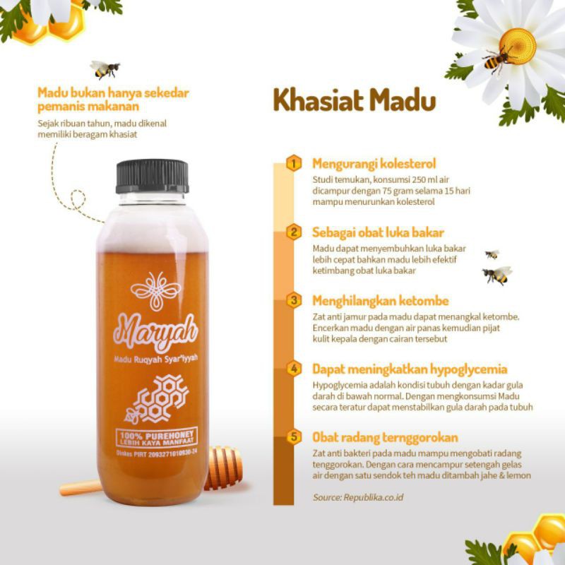 

MARYAH Madu Ruqiyah Syar'iyah 600 gram
