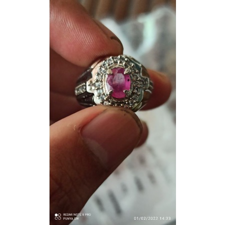 BATU NATURAL RUBY TANZANIA ( KODE 006 ) + MEMO