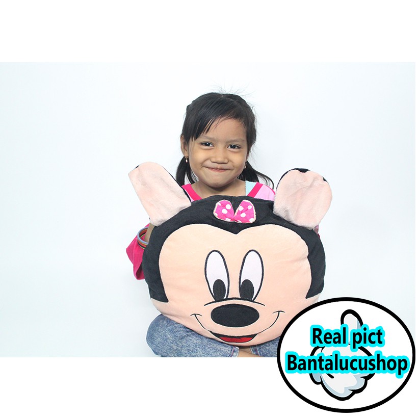 Bantal kepala minnie mouse