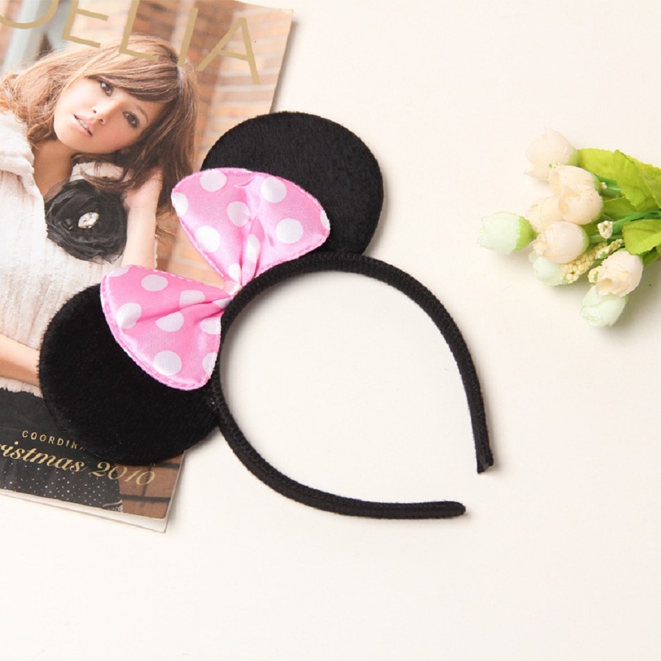 Bandana Motif Bando Korea Fashion Wanita Aksesoris Ikat kepala mickey lucu