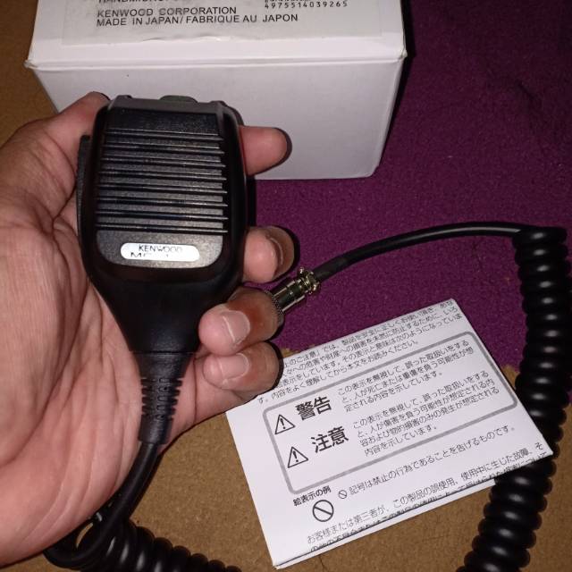 Mic PTT Kenwood MC-43s Dinamik buat kenwood TR 7950 Radio HF pin 8