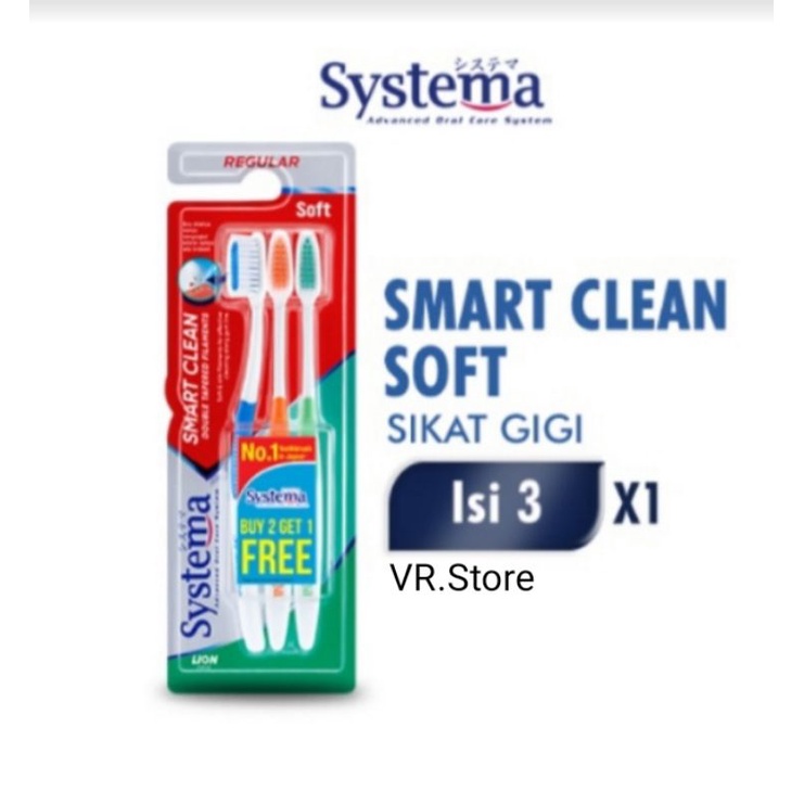 SYSTEMA Sikat Gigi Smart Clean Isi 3PCS