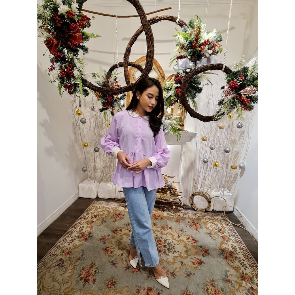 POLLY TOP / ATASAN / BLOUSE WANITA / KEMEJA KERJA