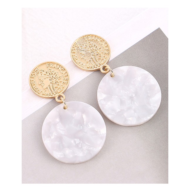 LRC Anting Tusuk Fashion Avatar Circle Earrings Y6127X