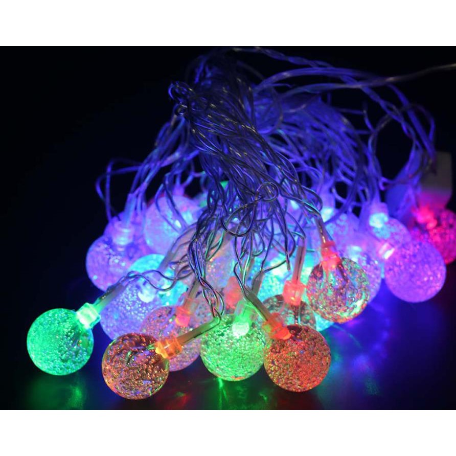TERMURAH Lampu Tumblr Motif Bola Cristal Pelangi Lampu LED Natal 55M 28L Paling Murah Tercantik Shopee Indonesia
