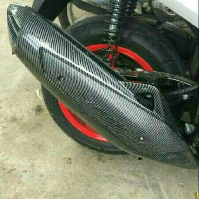 Cover Knalpot Nmax Carbon Cover Knalpot Carbon Nmax Pelindung Knalpot Nmax Carbon