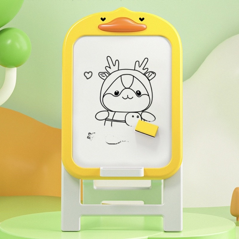 

Cute duck Portable kids big whiteboard Papan tulis lipat anak besar