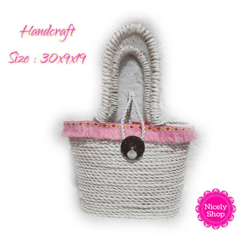

Tas Handcraft Ramah Lingkungan White
