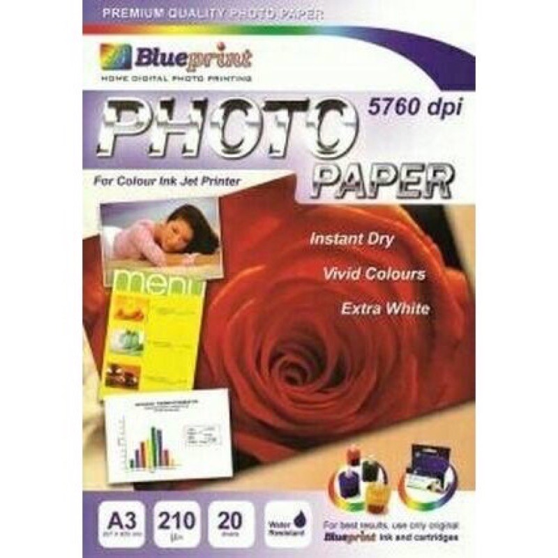 

Blueprint Photo Paper Glossy A3 5760dpi