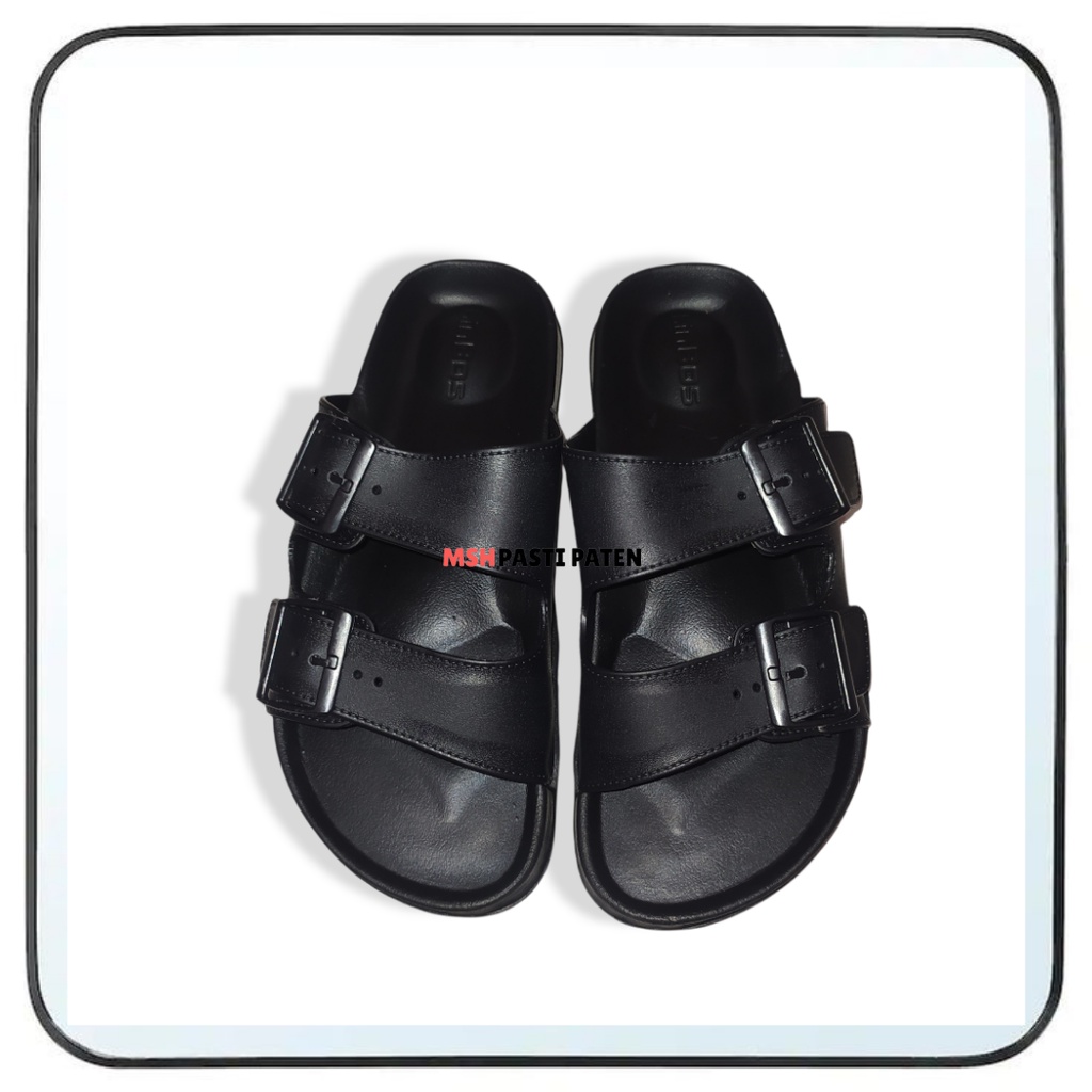 Sandal selop pria model gesper tali 2 merk kinbos ukuran 39-44  warna husus hitam